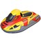 CocoNut Outdoor: FX4 Racing Snowmobile Sled - Yellow & Red, 50x20" Inflatable Toboggan, Cold Resistant PVC, Outdoor Tube, 200lb Cap, Kid-Teen-Adult 8+